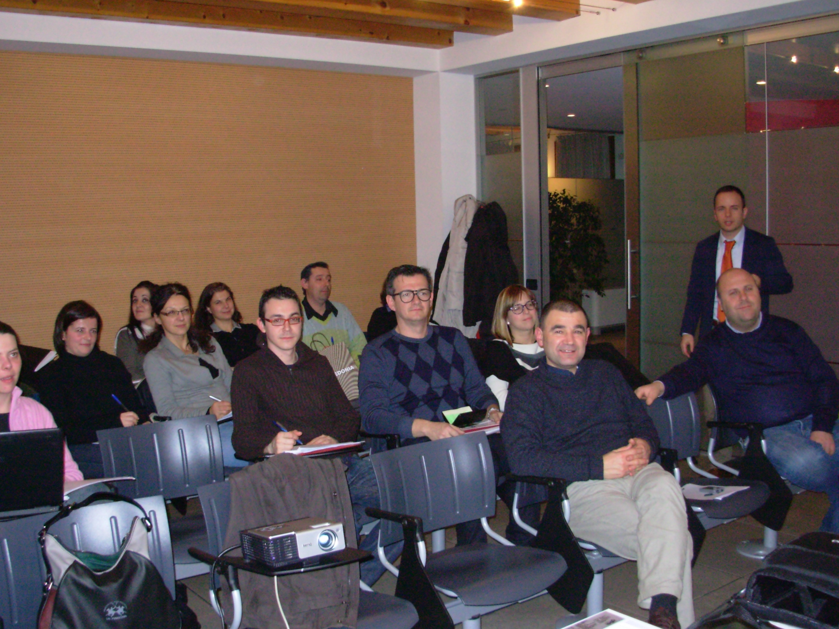 I partecipanti al corso sul "business plan" a Noventa Vicentina
