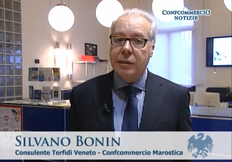 Il consulente Silvano Bonin durante l'intervista per Confcommercio Notizie