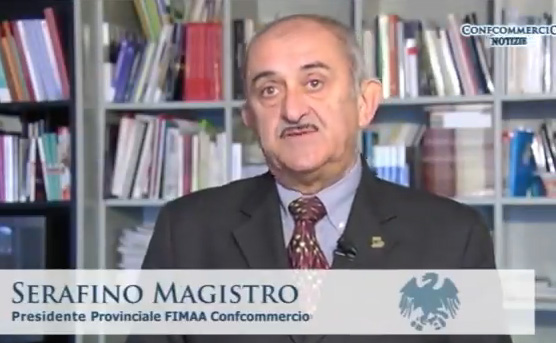 Il presidente Serafino Magistro durante l'intervista