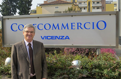 Stefano Soprana, presidente della Sezione 1 Confcommercio del centro storico di Vicenza