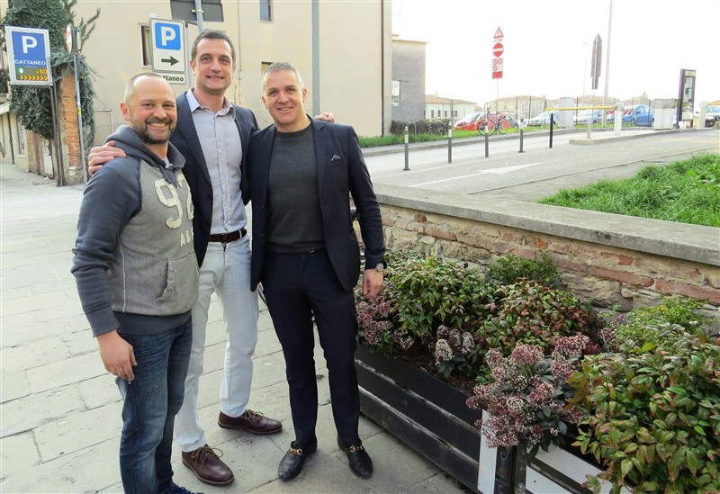 Da destra, il presidente della Sezione 6 Confcommercio Nicola Piccolo con i consiglieri Michele Sessa e Filippo Galeazzo.