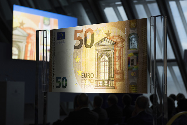 La presentazione ufficiale della nuova banconota da 50 euro