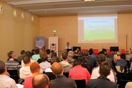 La sala convegni del Centro Formazione Esac durante il seminario per panificatori La sala convegni del Centro Formazione Esac durante il seminario per panificatori