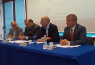 Un'immagine della conferenza stampa di presentazione dei dati Un'immagine della conferenza stampa di presentazione dei dati