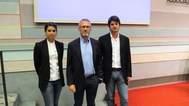 Da sinistra i vincitori del concorso, gli architetti Cariolaro (progetto Bellagamba), Albiero e Oliviero Da sinistra i vincitori del concorso, gli architetti Cariolaro (progetto Bellagamba), Albiero e Oliviero