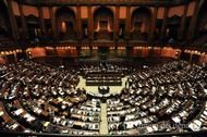 L'aula della Camera dei deputati durante una seduta L'aula della Camera dei deputati durante una seduta
