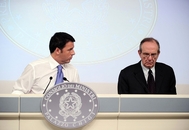 La presentazione della Manovre a Palazzo Chigi La presentazione della Manovre a Palazzo Chigi