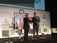 I presidenti Sangalli e Micheli al Forum dei Giovani Imprenditori Confcommercio I presidenti Sangalli e Micheli al Forum dei Giovani Imprenditori Confcommercio