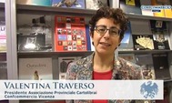 Valentina Traverso nel corso dell'intervista Valentina Traverso nel corso dell'intervista