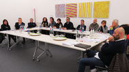 I consiglieri della Sezione 1 Centro Storico Confcommercio nell'aula del Centro Formazione Esac I consiglieri della Sezione 1 Centro Storico Confcommercio nell'aula del Centro Formazione Esac