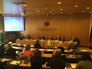 Un'immagine della conferenza stampa di presentazione del Rapporto Un'immagine della conferenza stampa di presentazione del Rapporto