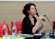 Nicoletta Polliotto durante il suo intervento al seminario dell'Associazione Provinciale Ristoratori Confcoomercio Vicenza Nicoletta Polliotto durante il suo intervento al seminario dell'Associazione Provinciale Ristoratori Confcoomercio Vicenza