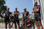I quattro ciclisti dell'ASD 50&Più che affronteranno l'impresa I quattro ciclisti dell'ASD 50&Più che affronteranno l'impresa