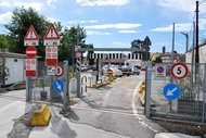L'entrata del Park Fogazzaro. Per il parcheggio è previsto un ampiamento L'entrata del Park Fogazzaro. Per il parcheggio è previsto un ampiamento