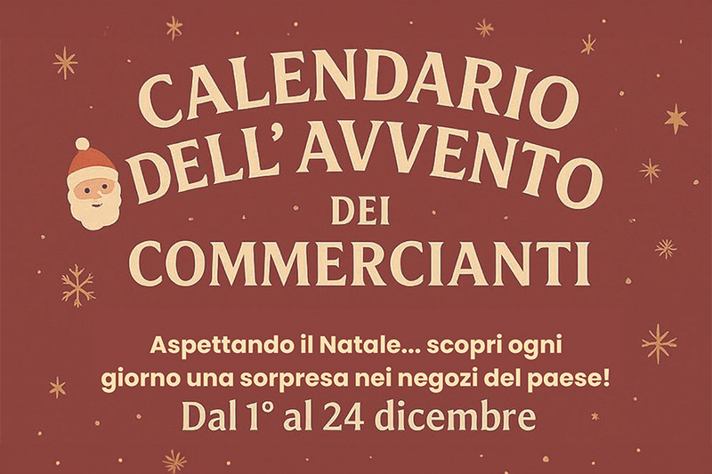 A CAMISANO I COMMERCIANTI LANCIANO UNO SPECIALE CALENDARIO DELL’AVVENTO ON LINE