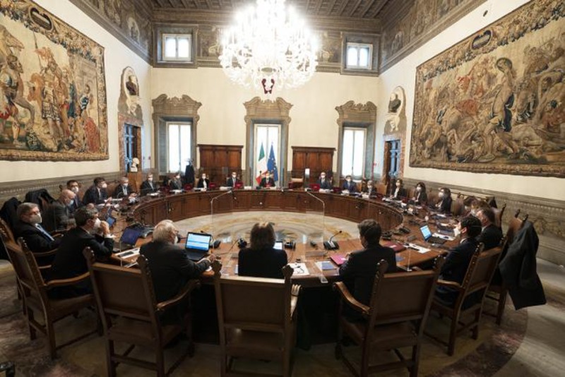 Il primo Consiglio dei Monistrei del Governo Draghi