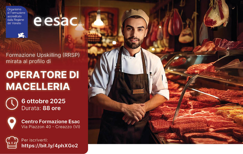 CORSO "OPERATORE DI MACELLERIA" FINANZIATO GOL