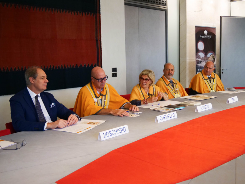 Un momento della conferenza stampa tenutasi in Confcommercio Vicenza