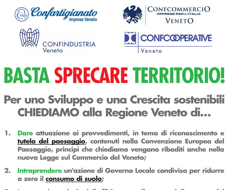 L'appello alla Regione lanciato dalle organizzazioni regionali di categoria. Scaricabile dal link a fondo pagina