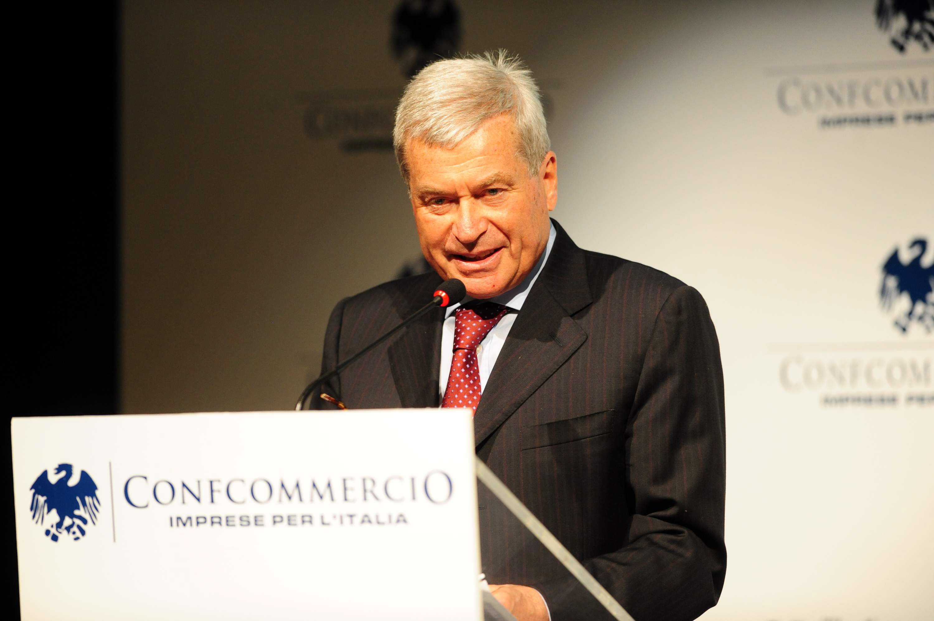 Carlo Sangalli, presidente nazionale Confcommercio