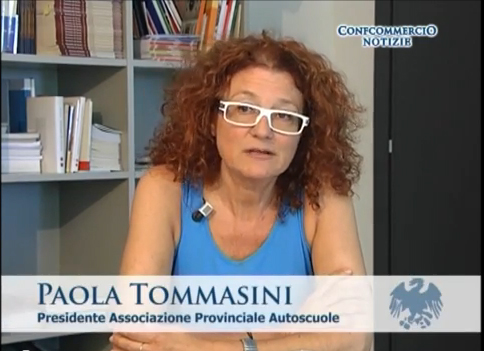 Paola Tommasini, presidente dell'Associazione provinciale Autoscuole-Confcommercio