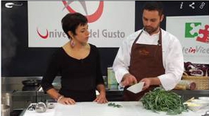 Dal Degan all'Università del Gusto di Vicenza per una puntata di Gambero Rosso Channel, organizzata da Made in Vicenza (archivio)