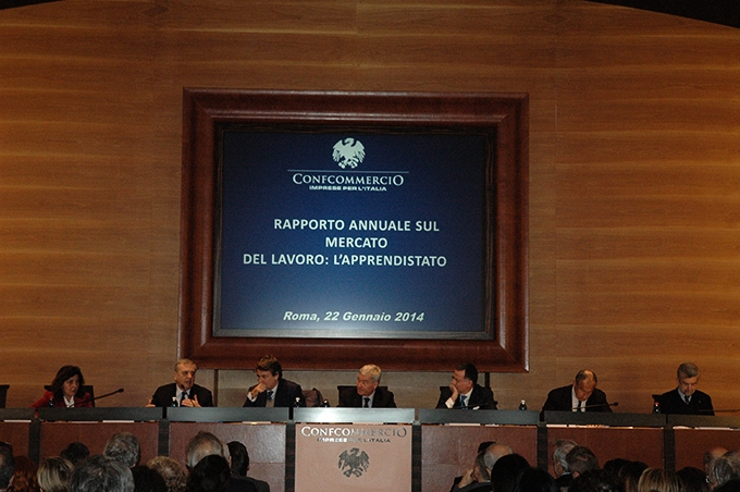 Una foto del convegno tenutosi nella sede della Confcommercio nazionale