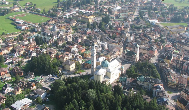 Una veduta di Asiago dall'alto