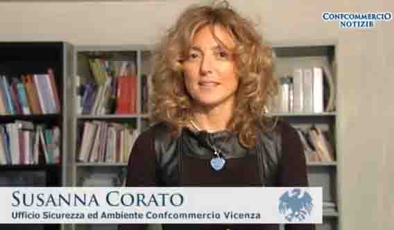 Susanna Corato, dell'Ufficio Sicurezza Ambiente di Confcommercio Vicenza