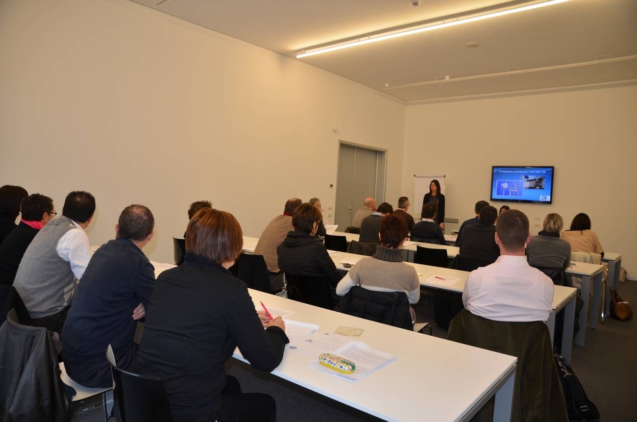 Un'aula corsi al Centro Formazione Esac di Creazzo