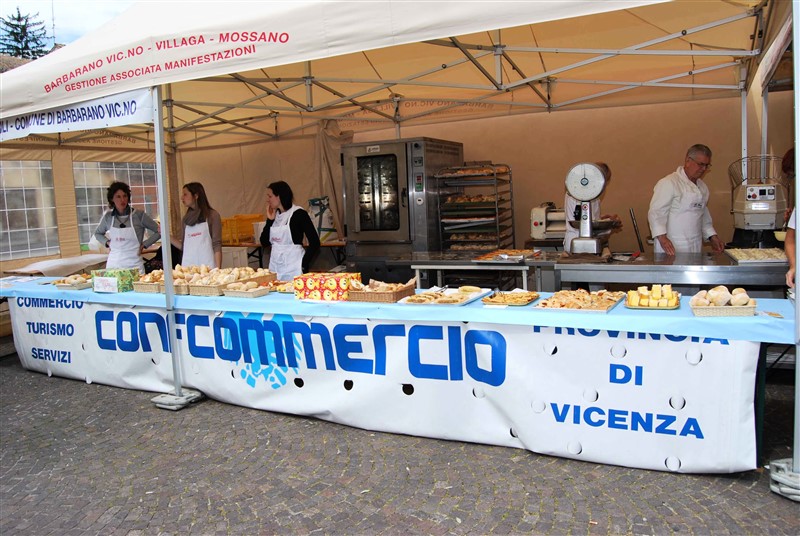 Un'immagine dello stand dei panificatori durante la manifestazoione dello scorso anno