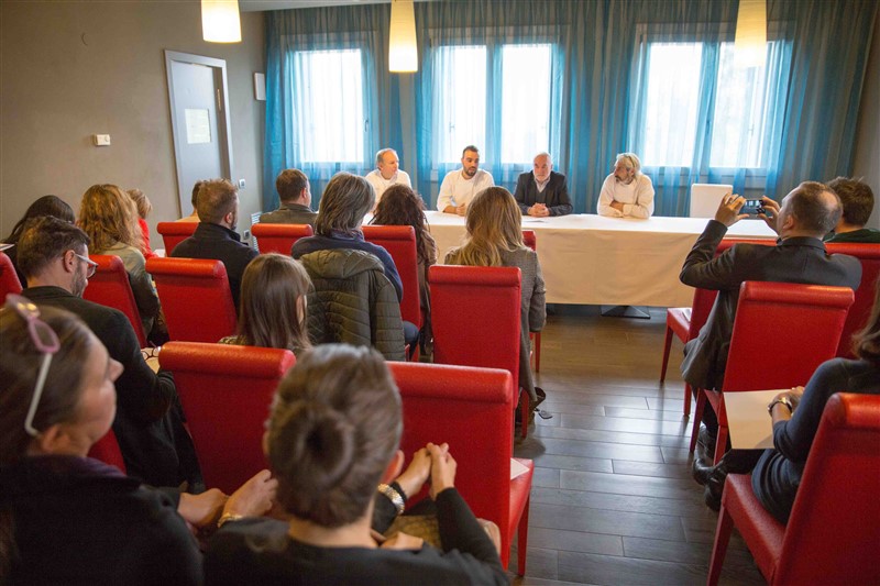 Un'immagine della conferenza stampa di presentazione dell'iniziativa (foto Aromicreativi)