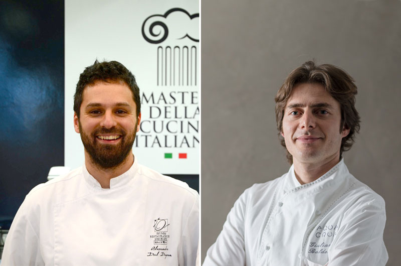 Da sinistra gli chef Alesssandro  Dal Degan e Giuliano Baldessari