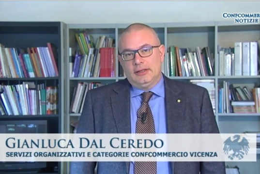 Gianluca Dal Ceredo, dell'Ufficio servizi organizzativi e categorie di Confcommercio Vicenza