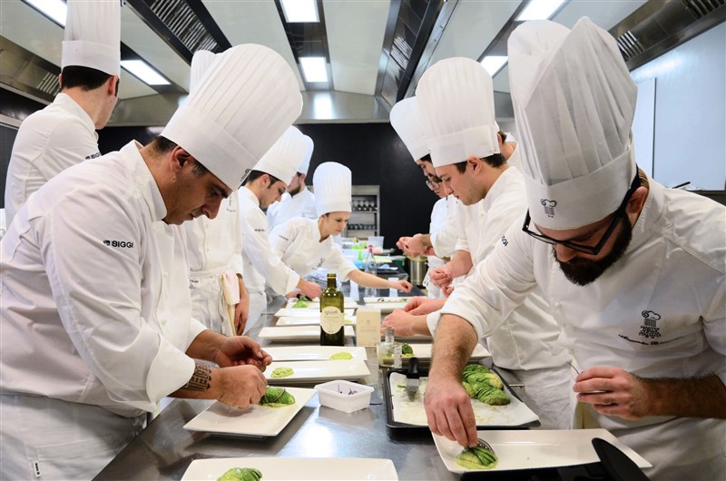 Una lezione al Master della Cucina Italiana