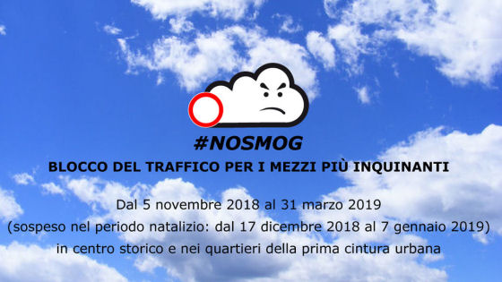 MISURE ANTI SMOG E STOP AI VEICOLI IN COMUNE DI VI