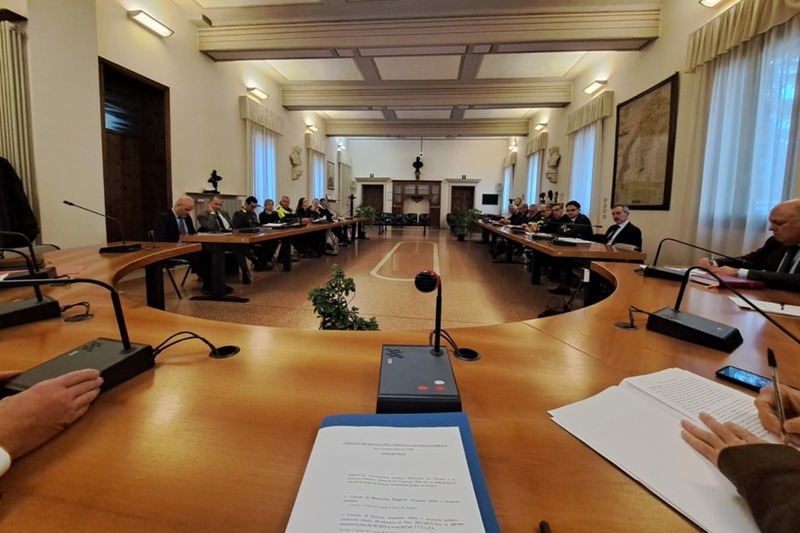 Un'immagine del Comitato Ordine e Sicurezza tenutosi il 27 gennaio (Fonte Prefettura di Vicenza)