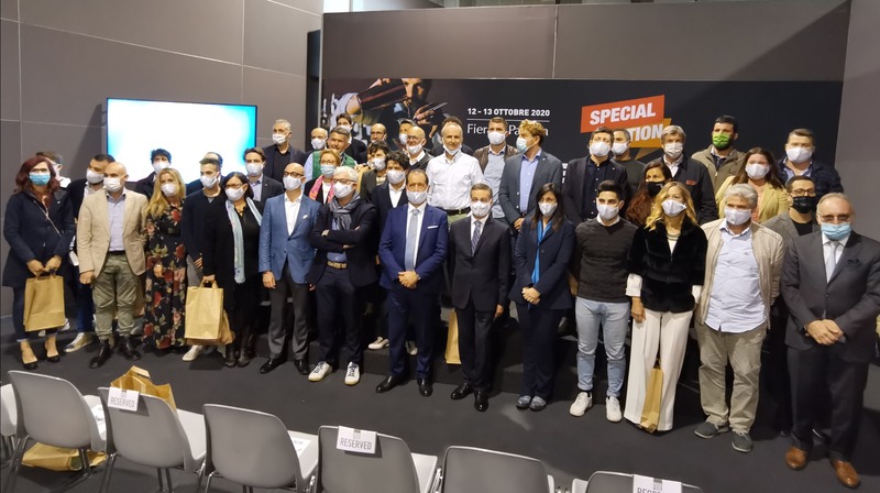 Foto di gruppo per i ristoranti veneti premiati