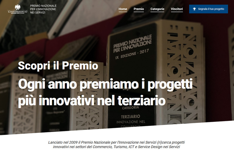 PREMIO INNOVAZIONE NEI SERVIZI: SEGNALAZIONI AL VI