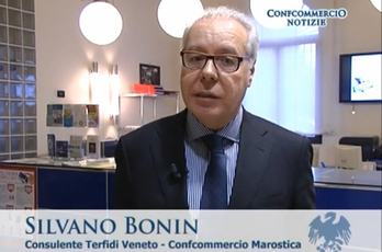 Il consulente Silvano Bonin durante l'intervista per Confcommercio Notizie