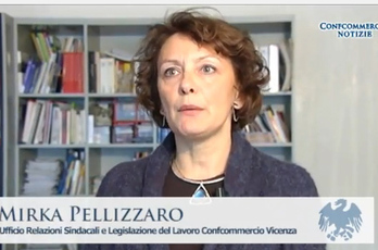 Mirka Pellizzaro, responsabile dell'Ufficio relazioni sindacali e legislazione del lavoro di Confcommercio Vicenza