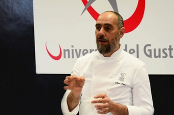 Lo chef Marco Perez, che terrà il cooking show sui piselli