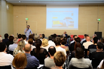 Un'immagine della sala convegni durante il workshop