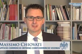 Massimo Chiovati, dell'Uffoicio Commercio Interno di Confcommercio Vicenza