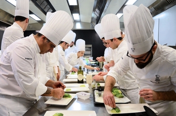 Foto allievi in cucina Master Cucina Italiana edizione 2017