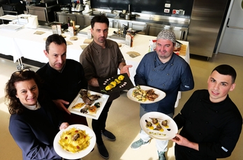 Foto di gruppo per I Ristoratori delle terre Vulcaniche