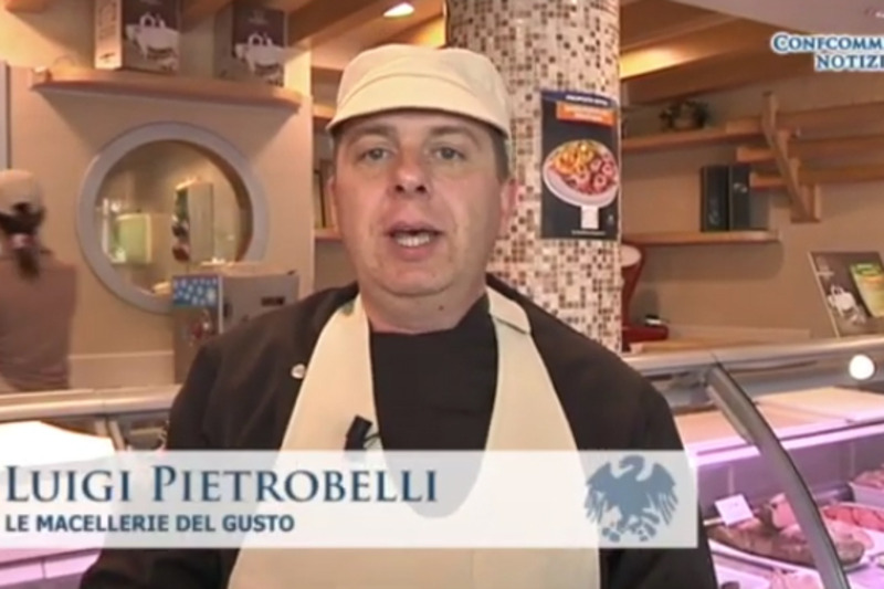 Luigi Pietrobelli dell'omonima macelleria di Dueville