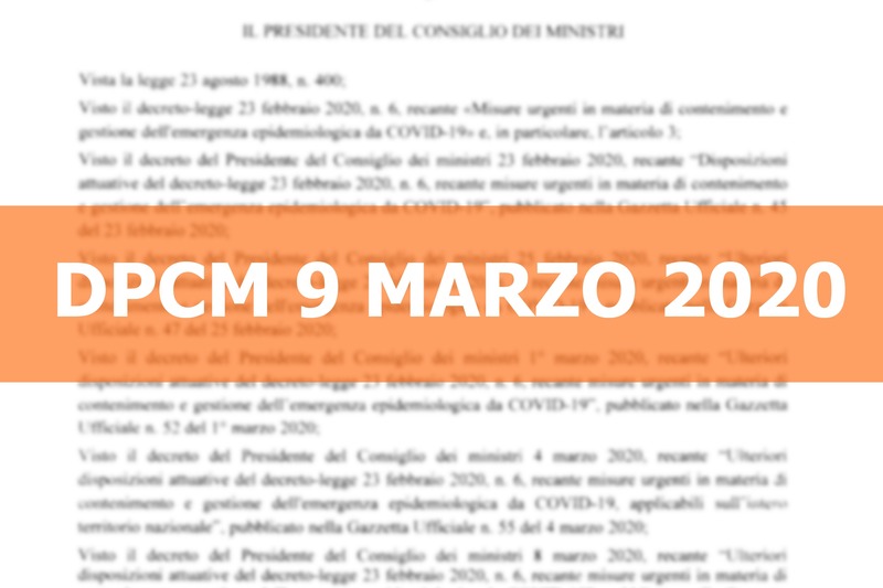 DECRETO #IORESTOACASA, LE DISPOSIZIONI PER LE IMPR