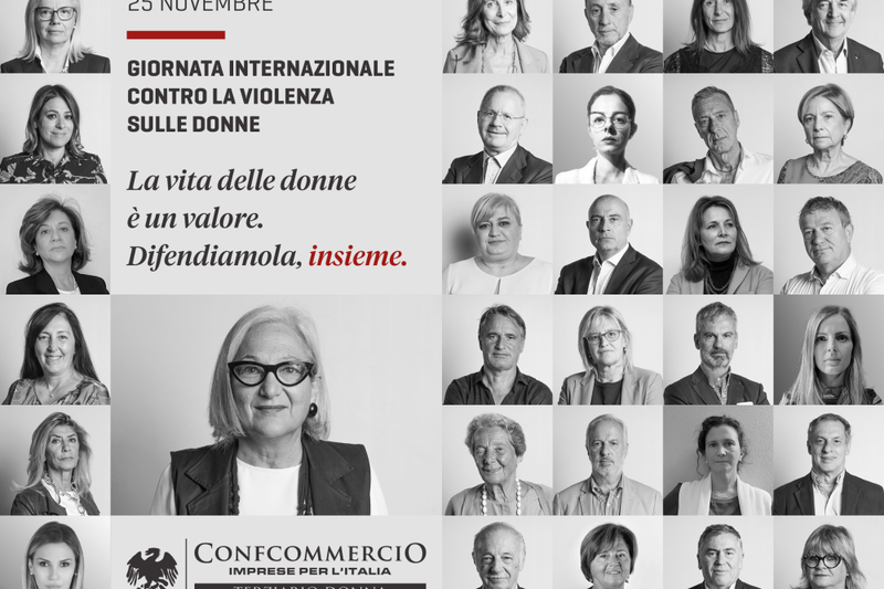 VIOLENZA SULLE DONNE: IL MONDO CONFCOMMERCIO DICE