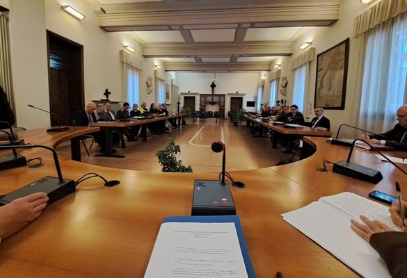 Un'immagine del Comitato Ordine e Sicurezza tenutosi il 27 gennaio (Fonte Prefettura di Vicenza)